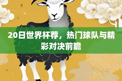 20日世界杯荐，热门球队与精彩对决前瞻