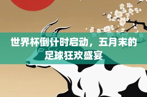 世界杯倒计时启动，五月末的足球狂欢盛宴