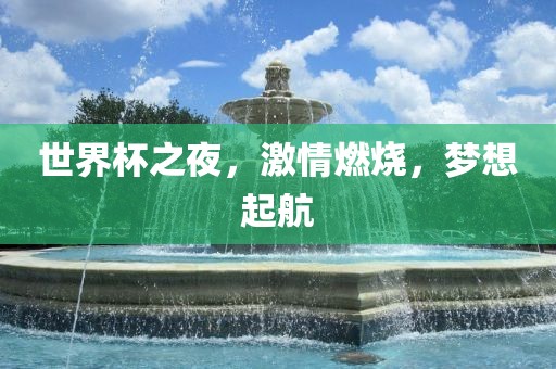 世界杯之夜，激情燃烧，梦想起航