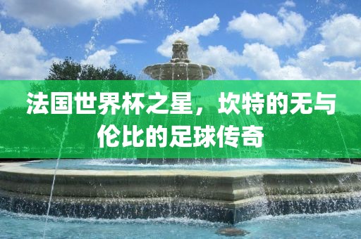 法国世界杯之星，坎特的无与伦比的足球传奇