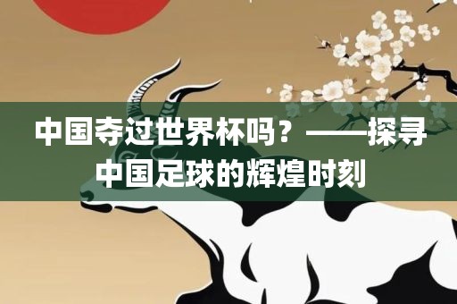 中国夺过世界杯吗？——探寻中国足球的辉煌时刻
