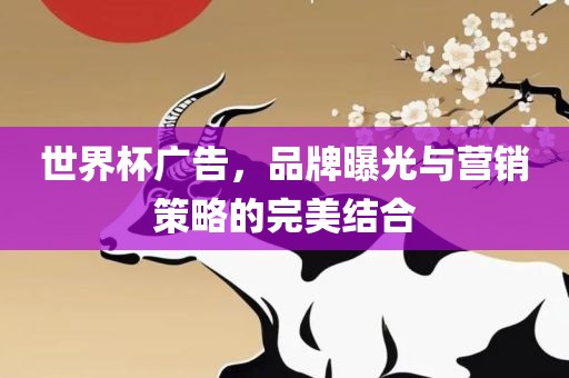 世界杯广告，品牌曝光与营销策略的完美结合