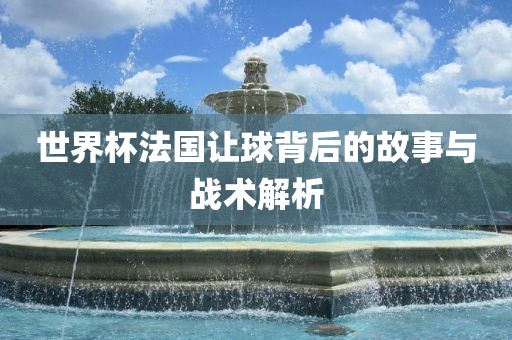 世界杯法国让球背后的故事与战术解析