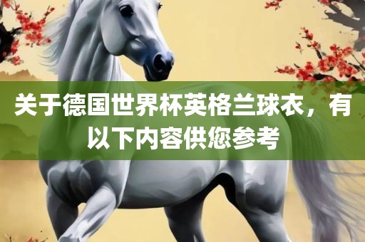 关于德国世界杯英格兰球衣，有以下内容供您参考