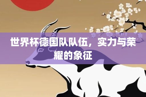 世界杯德国队队伍，实力与荣耀的象征