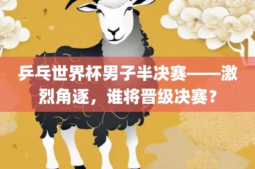 乒乓世界杯男子半决赛——激烈角逐，谁将晋级决赛？