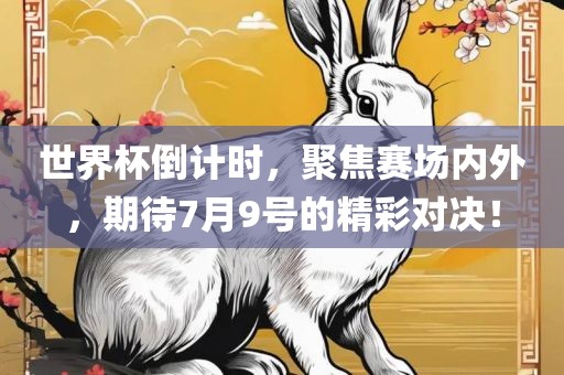 世界杯倒计时，聚焦赛场内外，期待7月9号的精彩对决！