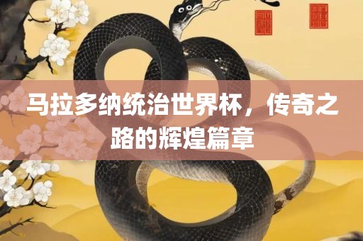 马拉多纳统治世界杯，传奇之路的辉煌篇章