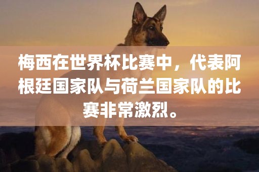 梅西在世界杯比赛中，代表阿根廷国家队与荷兰国家队的比赛非常激烈。
