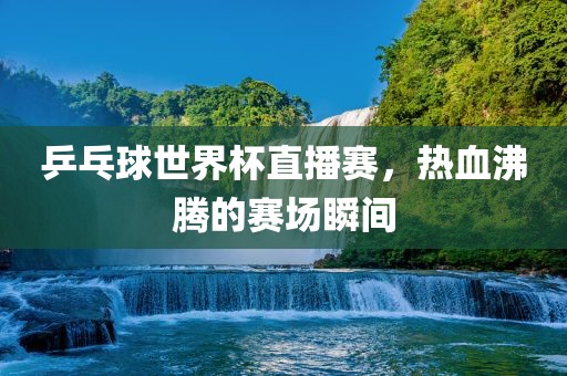 乒乓球世界杯直播赛，热血沸腾的赛场瞬间