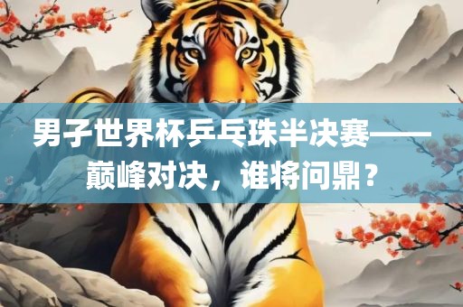男孑世界杯乒乓珠半决赛——巅峰对决，谁将问鼎？