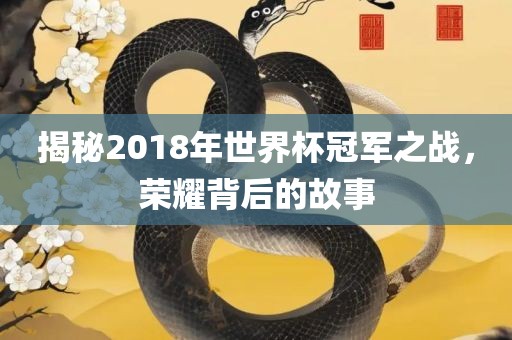 揭秘2018年世界杯冠军之战，荣耀背后的故事