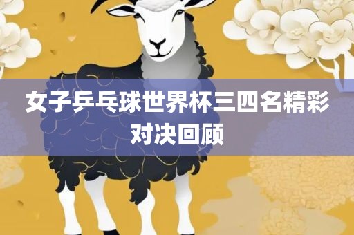 女子乒乓球世界杯三四名精彩对决回顾