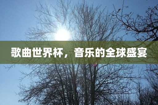 歌曲世界杯，音乐的全球盛宴