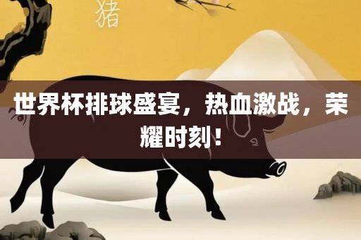 世界杯排球盛宴，热血激战，荣耀时刻！