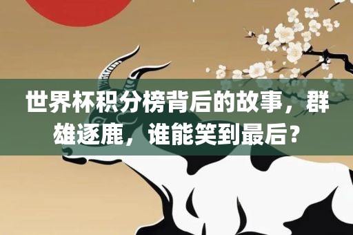 世界杯积分榜背后的故事，群雄逐鹿，谁能笑到最后？
