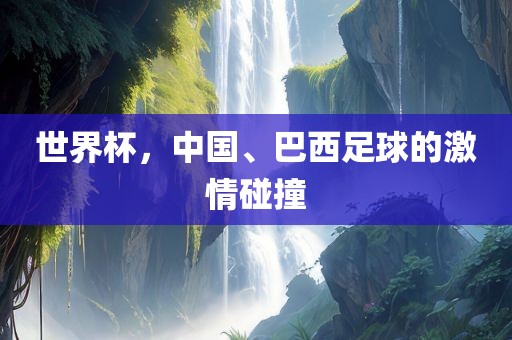 世界杯，中国、巴西足球的激情碰撞