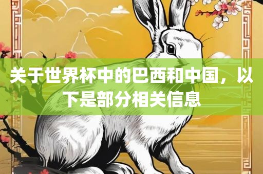 关于世界杯中的巴西和中国，以下是部分相关信息