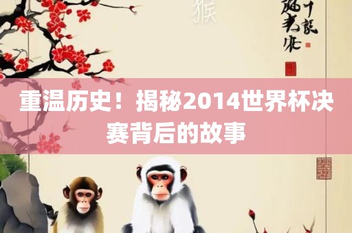重温历史！揭秘2014世界杯决赛背后的故事