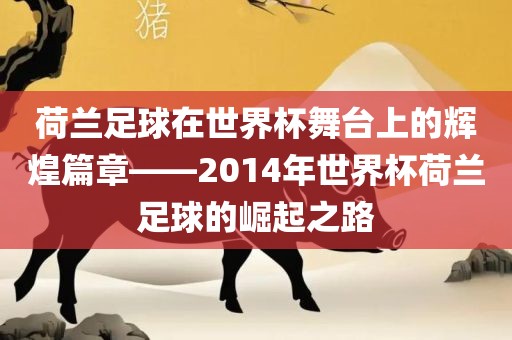 荷兰足球在世界杯舞台上的辉煌篇章——2014年世界杯荷兰足球的崛起之路