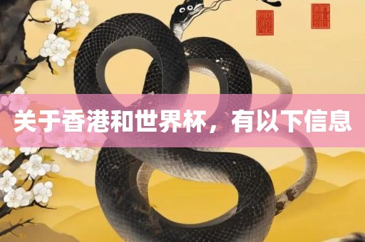关于香港和世界杯，有以下信息