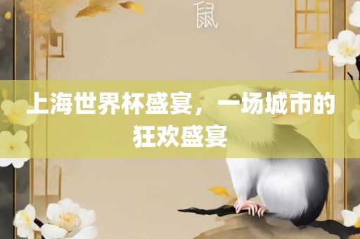 上海世界杯盛宴，一场城市的狂欢盛宴