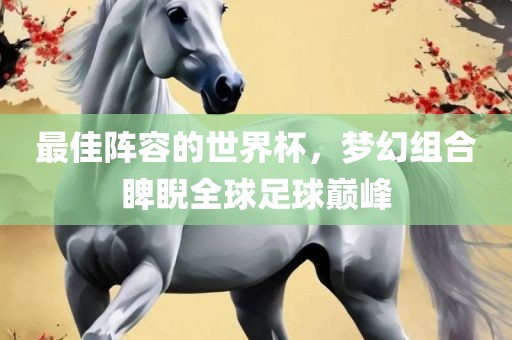 最佳阵容的世界杯，梦幻组合睥睨全球足球巅峰