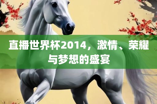 直播世界杯2014，激情、荣耀与梦想的盛宴