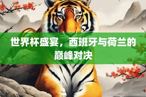 世界杯盛宴，西班牙与荷兰的巅峰对决