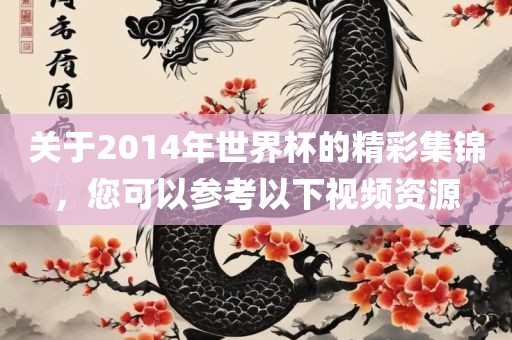 关于2014年世界杯的精彩集锦，您可以参考以下视频资源