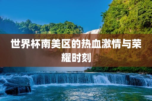 世界杯南美区的热血激情与荣耀时刻