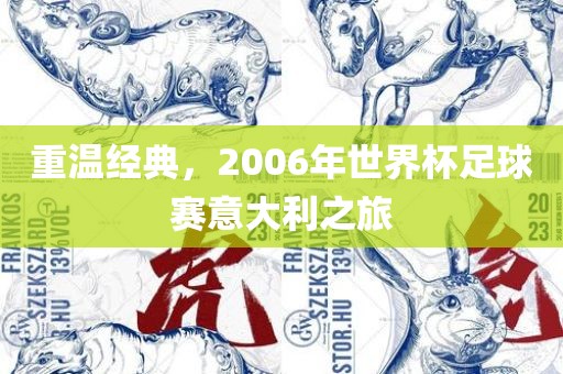 重温经典，2006年世界杯足球赛意大利之旅
