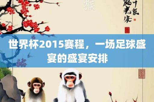 世界杯2015赛程，一场足球盛宴的盛宴安排