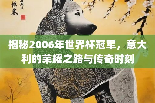 揭秘2006年世界杯冠军，意大利的荣耀之路与传奇时刻