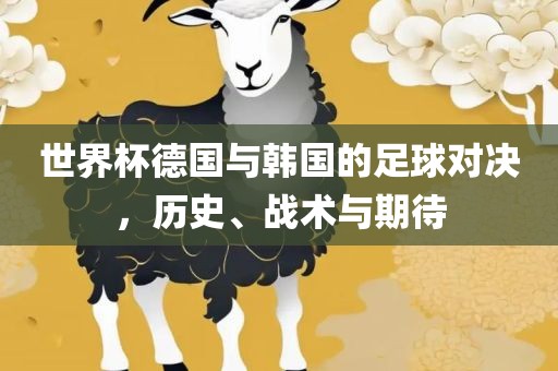 世界杯德国与韩国的足球对决，历史、战术与期待