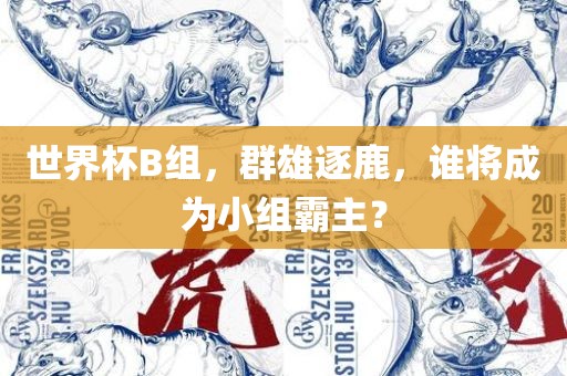 世界杯B组，群雄逐鹿，谁将成为小组霸主？