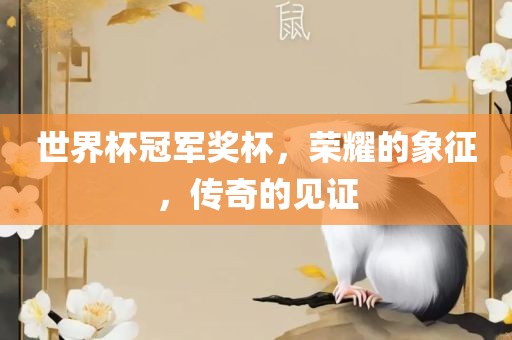 世界杯冠军奖杯，荣耀的象征，传奇的见证