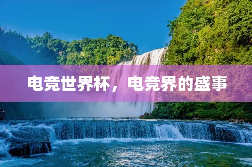 电竞世界杯，电竞界的盛事