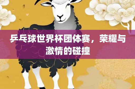 乒乓球世界杯团体赛，荣耀与激情的碰撞