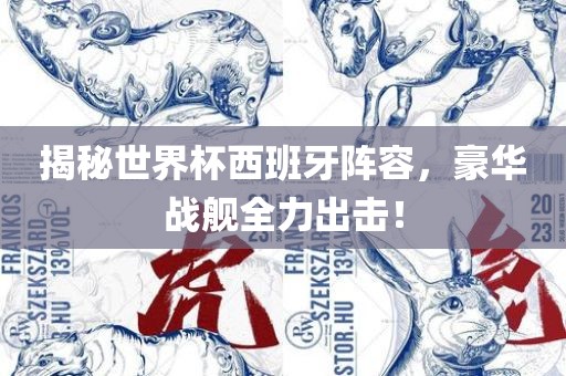 揭秘世界杯西班牙阵容，豪华战舰全力出击！