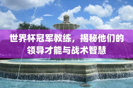 世界杯冠军教练，揭秘他们的领导才能与战术智慧
