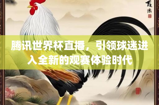 腾讯世界杯直播，引领球迷进入全新的观赛体验时代