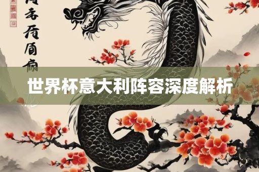 世界杯意大利阵容深度解析