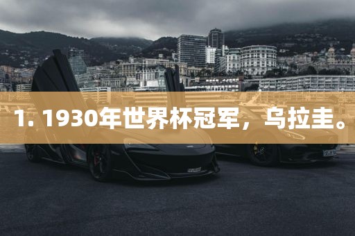 1. 1930年世界杯冠军，乌拉圭。