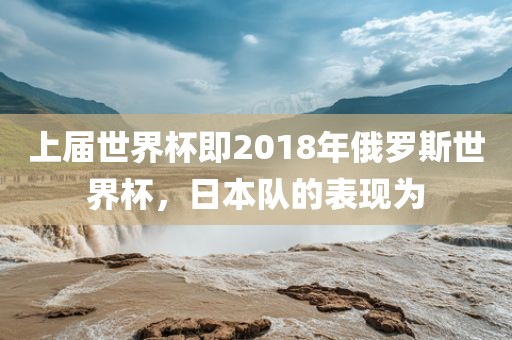 上届世界杯即2018年俄罗斯世界杯，日本队的表现为