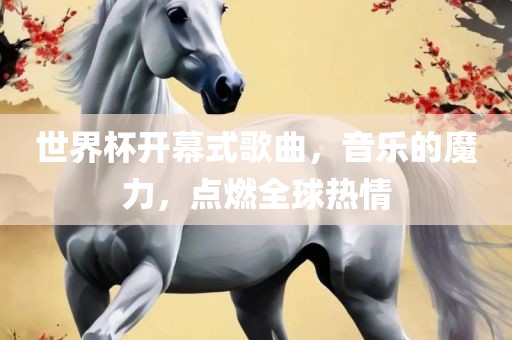 世界杯开幕式歌曲，音乐的魔力，点燃全球热情