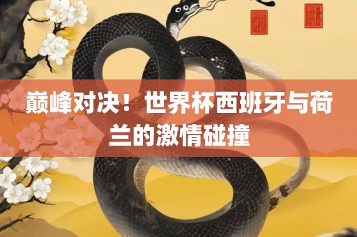 巅峰对决！世界杯西班牙与荷兰的激情碰撞