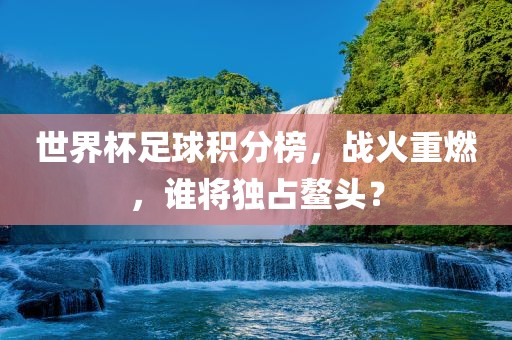 世界杯足球积分榜，战火重燃，谁将独占鳌头？
