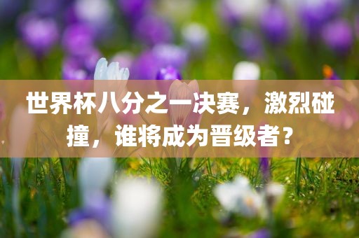 世界杯八分之一决赛，激烈碰撞，谁将成为晋级者？