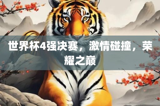 世界杯4强决赛，激情碰撞，荣耀之巅